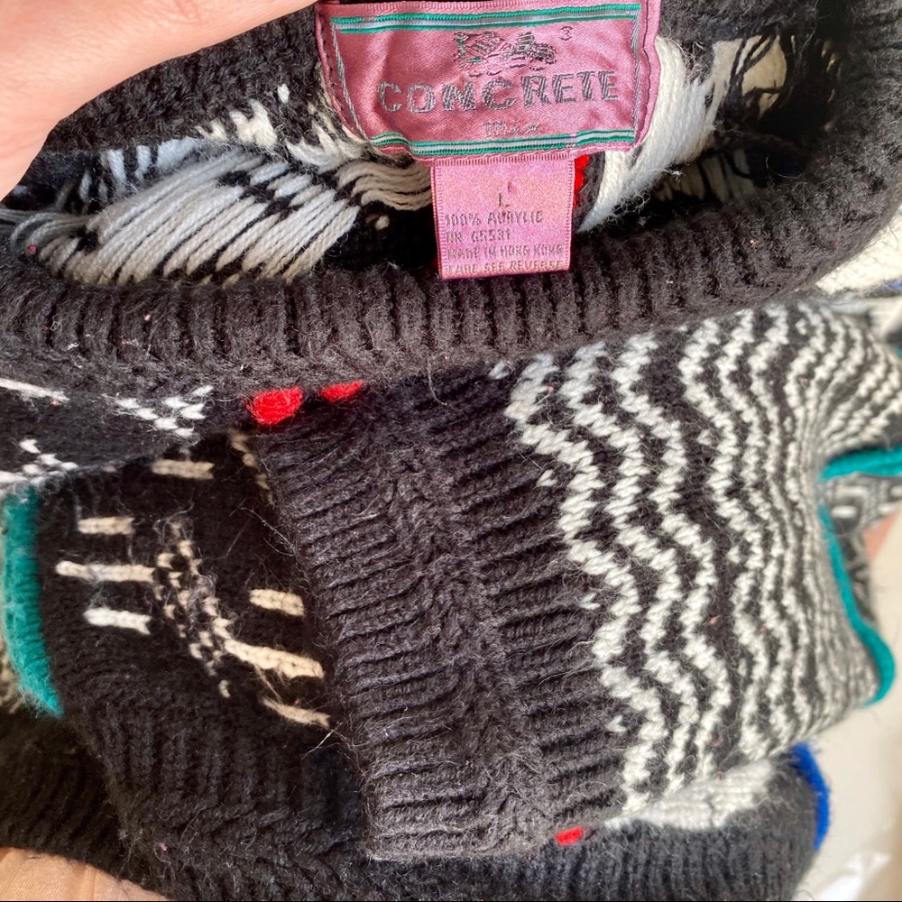 Vintage 80s 90s L Hip Hop Bold Sweater Cosby Coogi - Picture 7 of 8